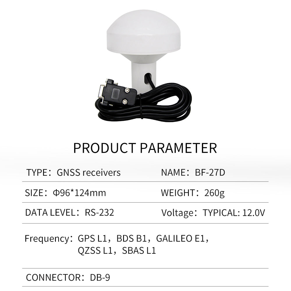 Beitian's new GPS mushroom head receiver ceramic chip AIS navigation timing Beidou GNSS module BF-27D Beitian's new GPS mushroom head receiver ceramic chip AIS navigation timing Beidou GNSS module BF-27D